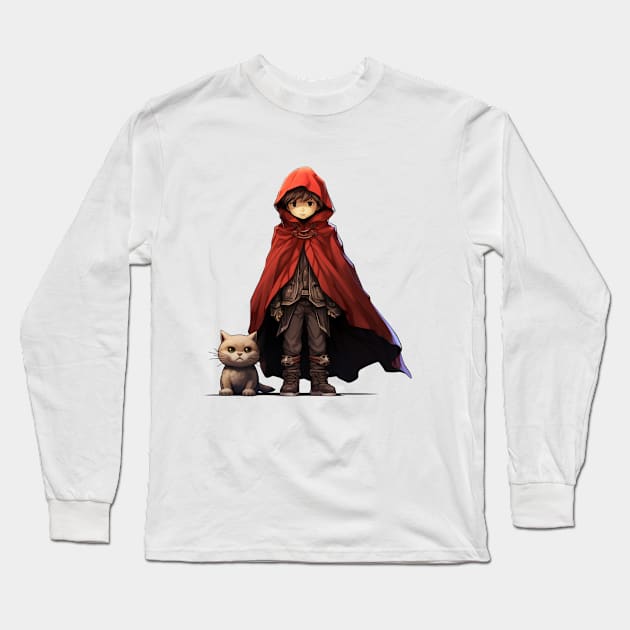 ฺBoy and his cat. Long Sleeve T-Shirt by PK design shop